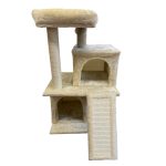 Prémium macskatorony – 3 szintes mászó- és pihenővár kaparófával 