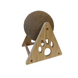  Fa kaparógömb macskáknak – természetes jutakötél borítással