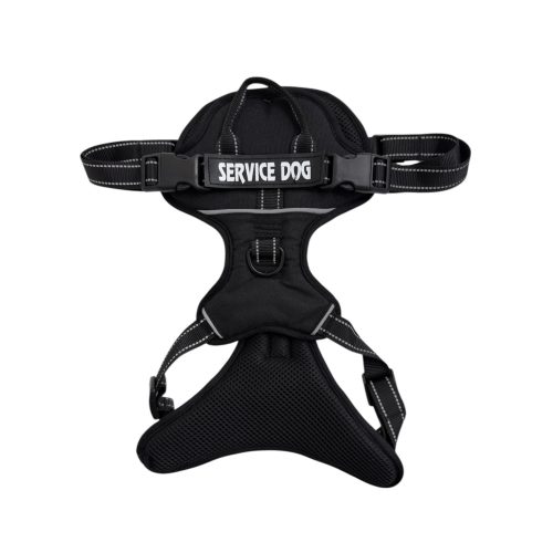 Service Dog” kutyahám – fekete, M méret 