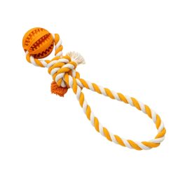 fogtisztító labdás húzójáték – narancssárga 