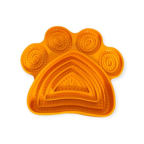 Tappancs formájú tál kutyáknak és macskáknak narancssárga