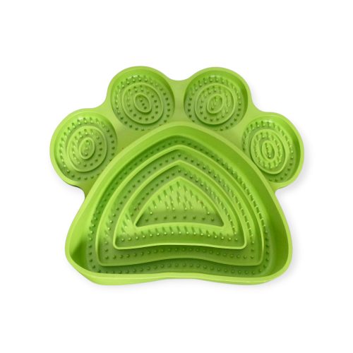Tappancs formájú tál kutyáknak és macskáknak zöld