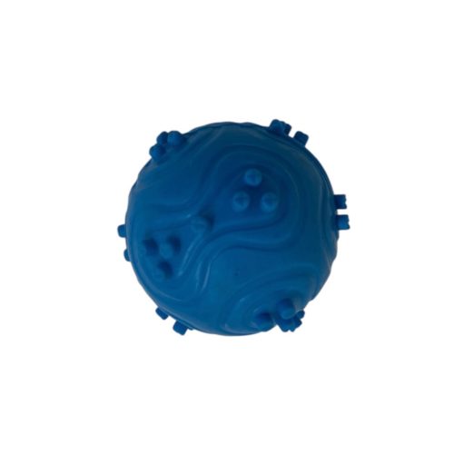 Strapabíró rágó- és pattogó kutyalabda – kék TPR fogtisztító labda 
