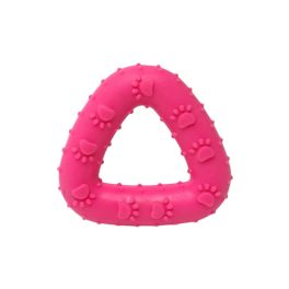   Háromszög alakú tappancsos rágójáték kutyáknak – rózsaszín