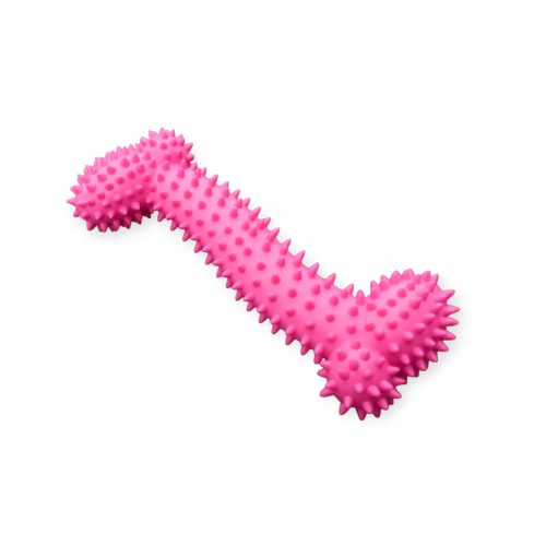 Tüskés gumicsont kutyáknak - rózsaszín