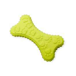   Tappancsmintás rágócsont kutyáknak – fogtisztító, gumis játék zöld