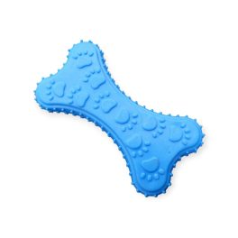   Tappancsmintás rágócsont kutyáknak – fogtisztító, gumis játék kék