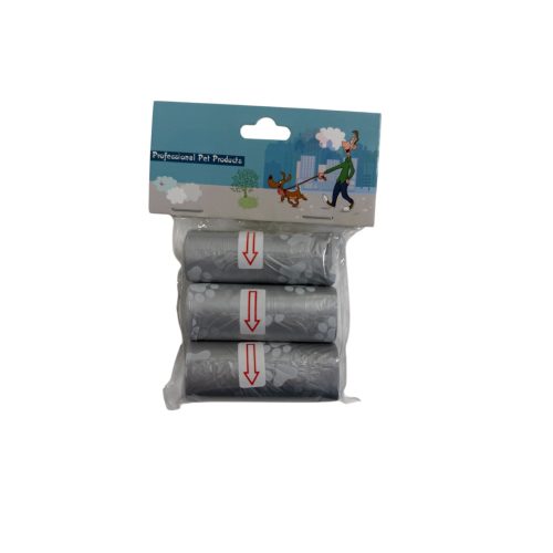 Kutyapiszokzacskó 3 tekercses — mancs mintás