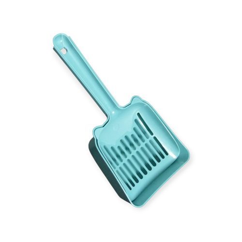 Macskaalom lapát - ergonikus, cicafejes kialakítással zöld