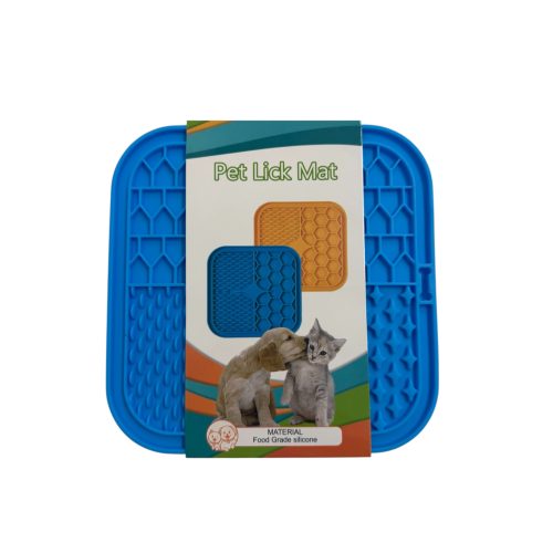 Szilikon nyalólap kutyáknak és macskáknak - kék