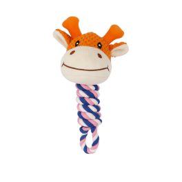 Zsiráf fejes plüss kötél rágójáték